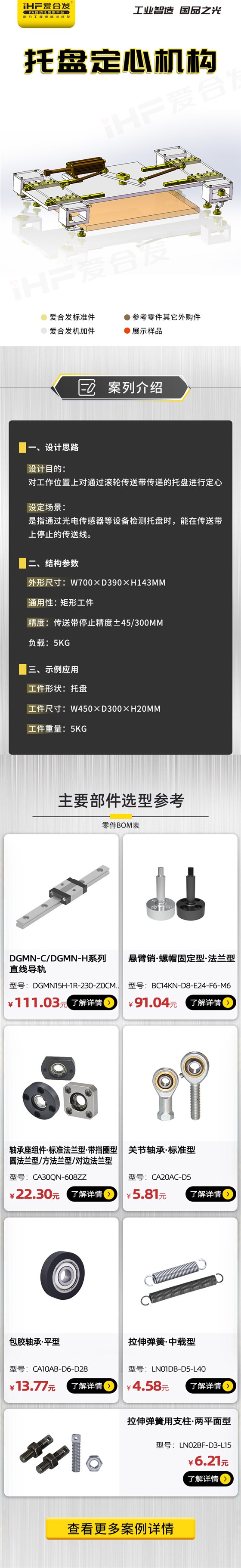 愛合發(fā)：案例介紹，托盤定心機(jī)構(gòu)！